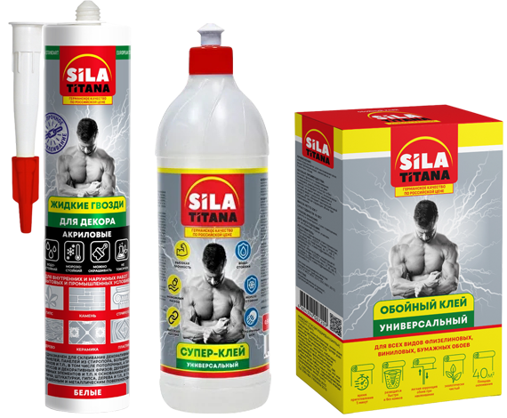 Клеи и герметики Сила Титана Клеи и герметики Сила Титана